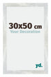 Mura MDF Marco de Fotos 30x50cm Plateado brillante vintage Parte delantera Tamano | Yourdecoration.es