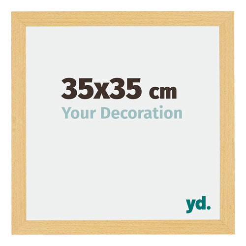 Mura MDF Marco de Fotos 35x35cm Haya Decor Parte delantera Tamano | Yourdecoration.es