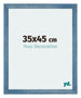 Mura MDF Marco de Fotos 35x45cm Claro azul barrido Parte delantera Tamano | Yourdecoration.es