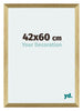 Mura MDF Marco de Fotos 42x60cm Dorado brillante Parte delantera Tamano | Yourdecoration.es