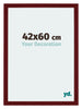Mura MDF Marco de Fotos 42x60cm Vino tinto barrido Parte delantera Tamano | Yourdecoration.es