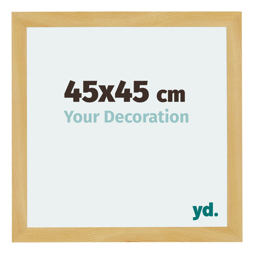 Mura MDF Marco de Fotos 45x45cm Decoracion de pino Parte delantera Tamano | Yourdecoration.es