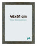 Mura MDF Marco de Fotos 46x61cm Azul Y Dorado Fusionado Delantera Tamano | Yourdecoration.es