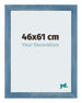 Mura MDF Marco de Fotos 46x61cm Claro Azul Barrido Delantera Tamano | Yourdecoration.es