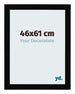 Mura MDF Marco de Fotos 46x61cm Negro Muy Brillante Delantera Tamano | Yourdecoration.es