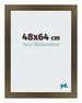 Mura MDF Marco de Fotos 48x64cm Decoracion de Bronce Delantera Tamano | Yourdecoration.es