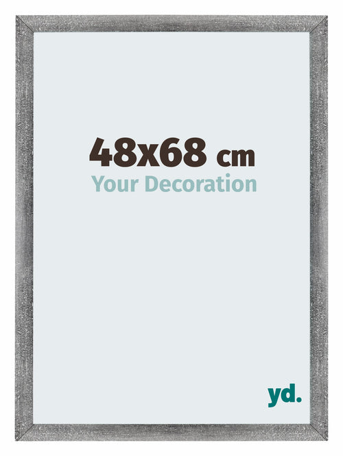 Mura MDF Marco de Fotos 48x68cm Gris barrido Parte delantera Tamano | Yourdecoration.es