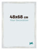 Mura MDF Marco de Fotos 48x68cm Plateado brillante vintage Parte delantera Tamano | Yourdecoration.es