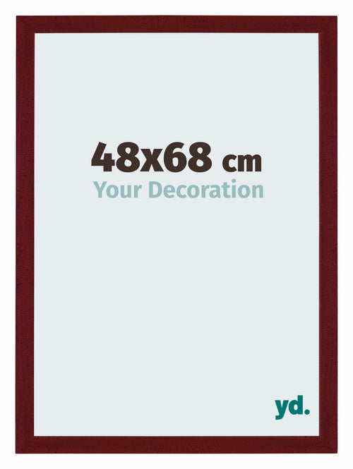 Mura MDF Marco de Fotos 48x68cm Vino tinto barrido Parte delantera Tamano | Yourdecoration.es