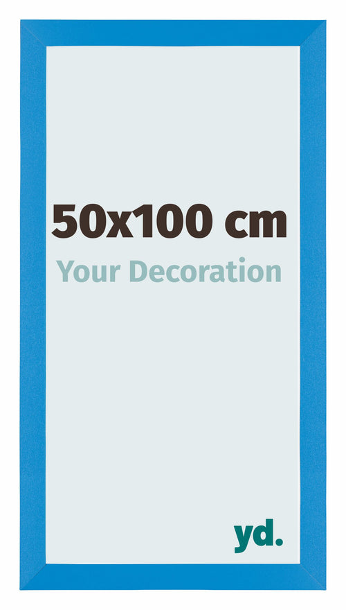 Mura MDF Marco de Fotos 50x100cm Azul barrido Parte delantera Tamano | Yourdecoration.es