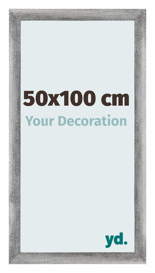 Mura MDF Marco de Fotos 50x100cm Gris barrido Parte delantera Tamano | Yourdecoration.es