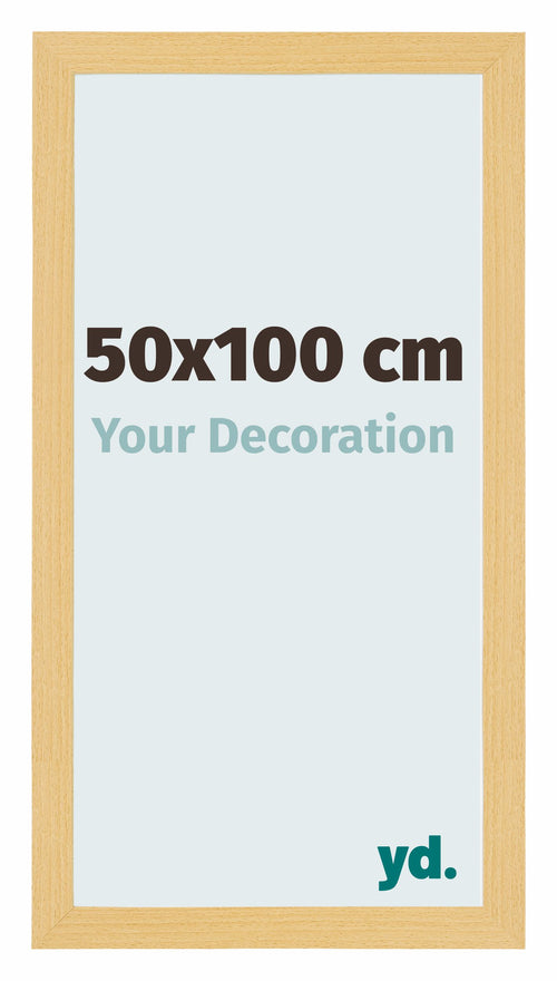 Mura MDF Marco de Fotos 50x100cm Haya Decor Parte delantera Tamano | Yourdecoration.es