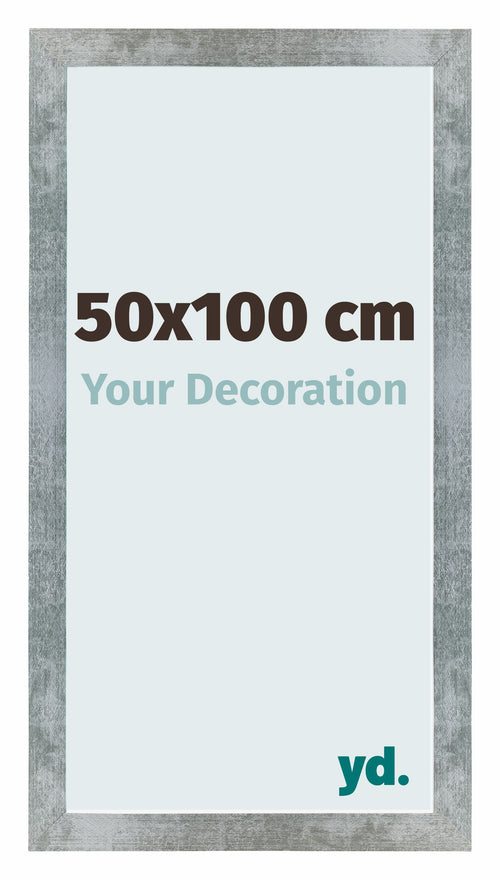 Mura MDF Marco de Fotos 50x100cm Hierro barrido Parte delantera Tamano | Yourdecoration.es