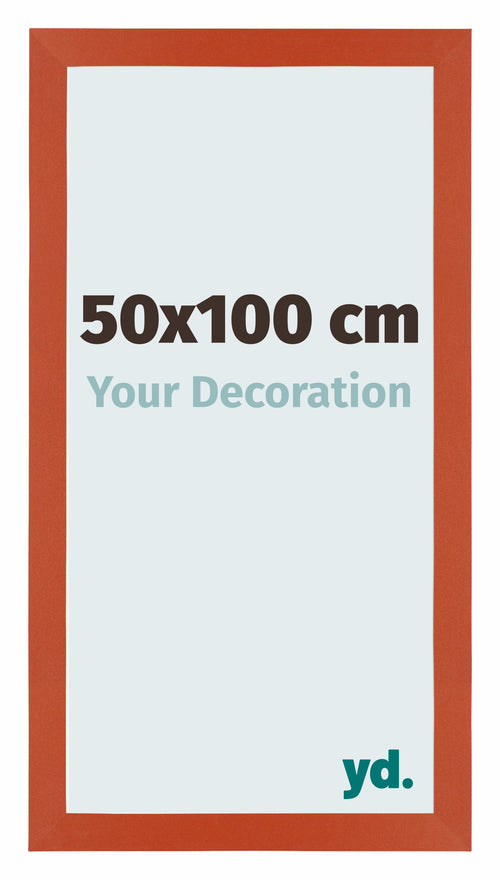 Mura MDF Marco de Fotos 50x100cm Naranja Parte delantera Tamano | Yourdecoration.es