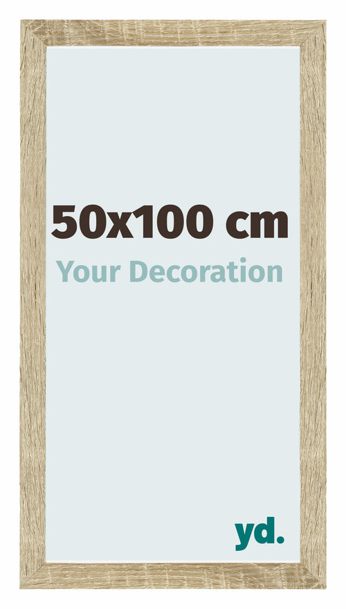 Mura MDF Marco de Fotos 50x100cm Sonoma Roble Parte delantera Tamano | Yourdecoration.es