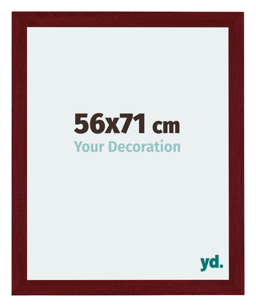 Mura MDF Marco de Fotos 56x71cm Vino tinto barrido Parte delantera Tamano | Yourdecoration.es