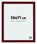 Mura MDF Marco de Fotos 56x71cm Vino tinto barrido Parte delantera Tamano | Yourdecoration.es