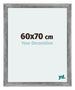 Mura MDF Marco de Fotos 60x70cm Gris barrido Parte delantera Tamano | Yourdecoration.es