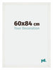 Mura MDF Marco de Fotos 60x84cm Blanco barrido Parte delantera Tamano | Yourdecoration.es