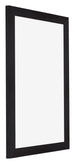 Mura MDF Marco de Fotos 61x91 5cm Negro grano de madera Parte delantera Oblicuo | Yourdecoration.es