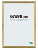 Mura MDF Marco de Fotos 67x98cm Dorado Brillante Delantera Tamano | Yourdecoration.es