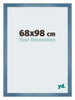 Mura MDF Marco de Fotos 68x98cm Claro Azul Barrido Delantera Tamano | Yourdecoration.es