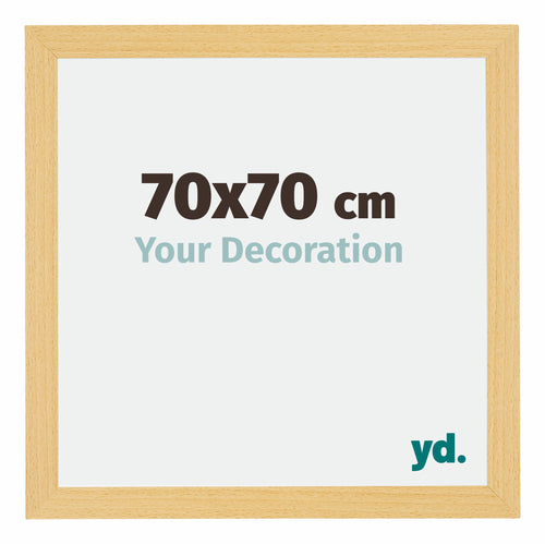 Mura MDF Marco de Fotos 70x70cm Haya Decor Parte delantera Tamano | Yourdecoration.es