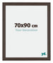Mura MDF Marco de Fotos 70x90cm Roble Donker Parte delantera Tamano | Yourdecoration.es