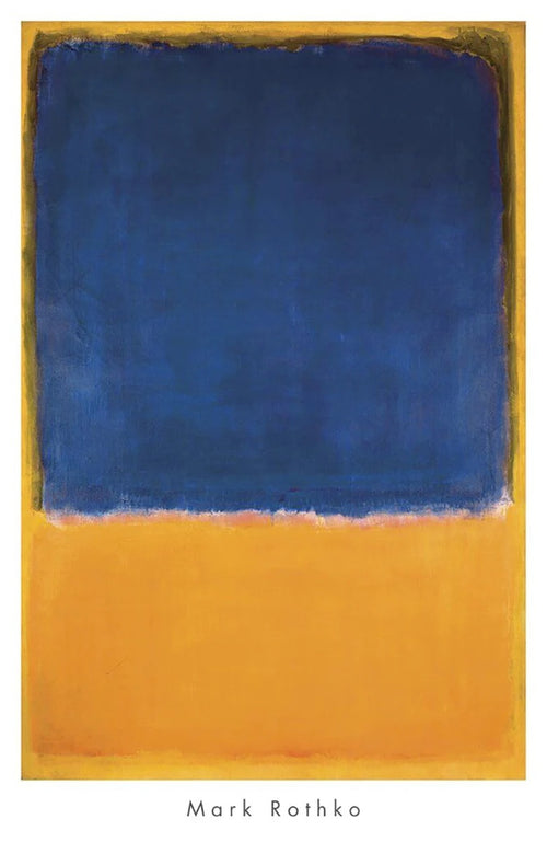 PGM MKR 466 Mark Rothko Untitled 1950 Blue Yellow Reproducción de arte 658x1015cm | Yourdecoration.es