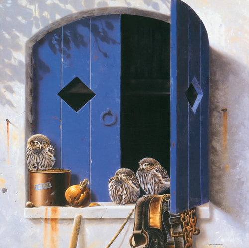 PGM WKJ 3008 Jan Weenink Visiting birds II Reproducción de arte 30x30cm | Yourdecoration.es