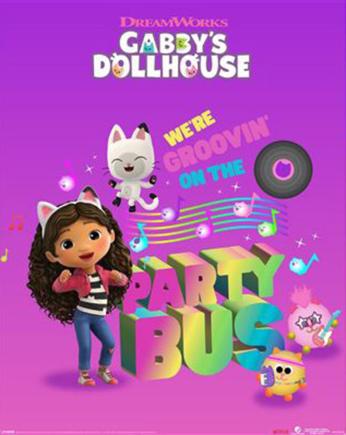Poster Gabbys Doll House Party Bus 40x50cm MPP2501422 | Yourdecoration.es