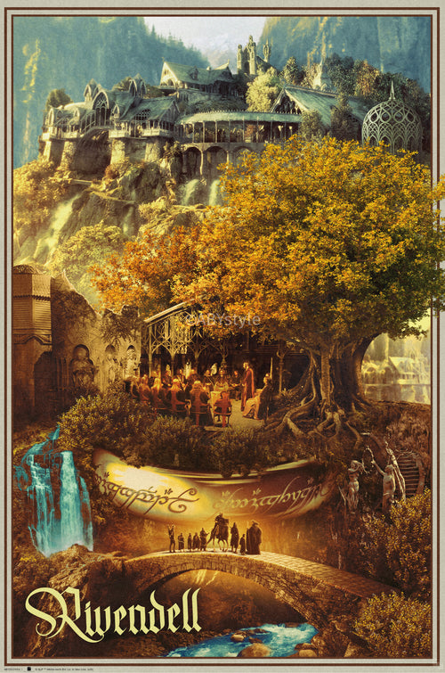 Poster Lord Of The Rings Rivendell 61x91 5cm GBYDCOA013 | Yourdecoration.es