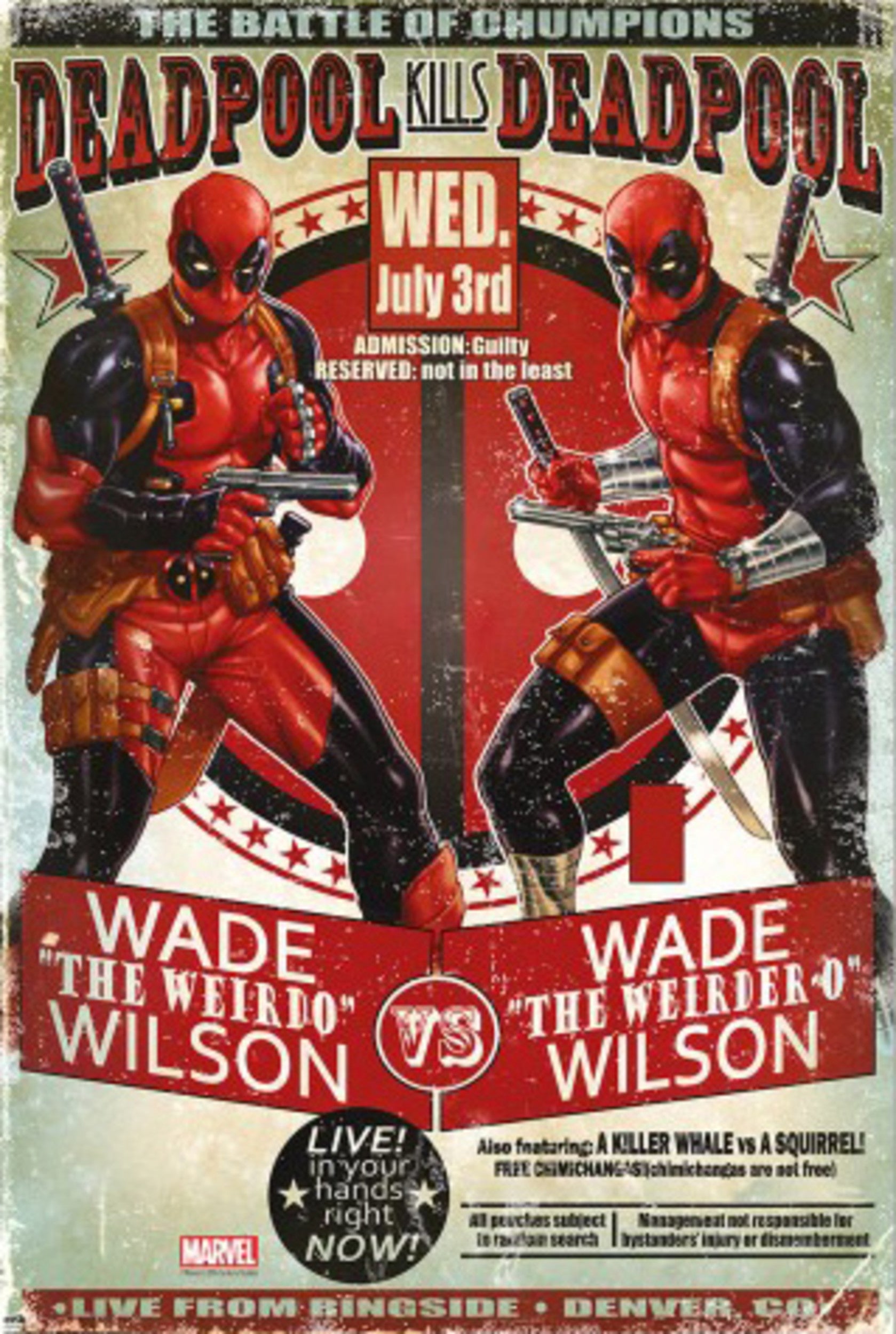 Marvel Deadpool Kills Deadpool ポスター アメコミ Poster-Marvel