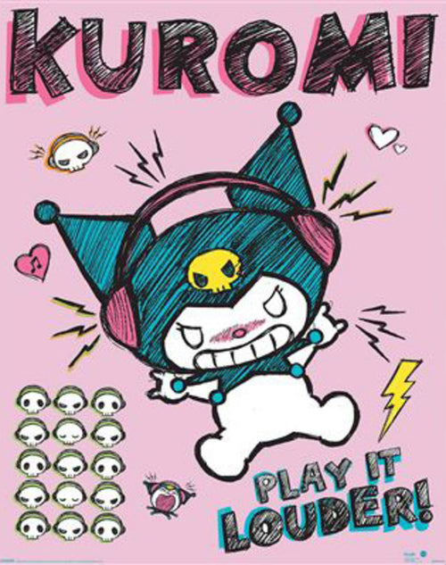 Poster Sanrio Kurom Louder 40x50cm MPP2501443 | Yourdecoration.es
