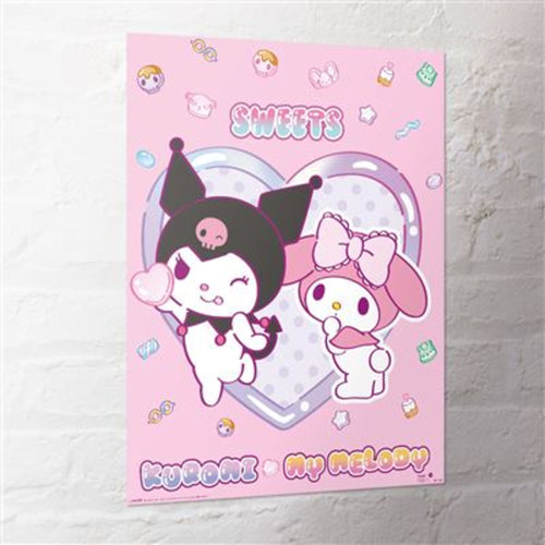 Poster Sanrio Kuromi My Melody Sweets 40x50cm MPP2501459 2 | Yourdecoration.es