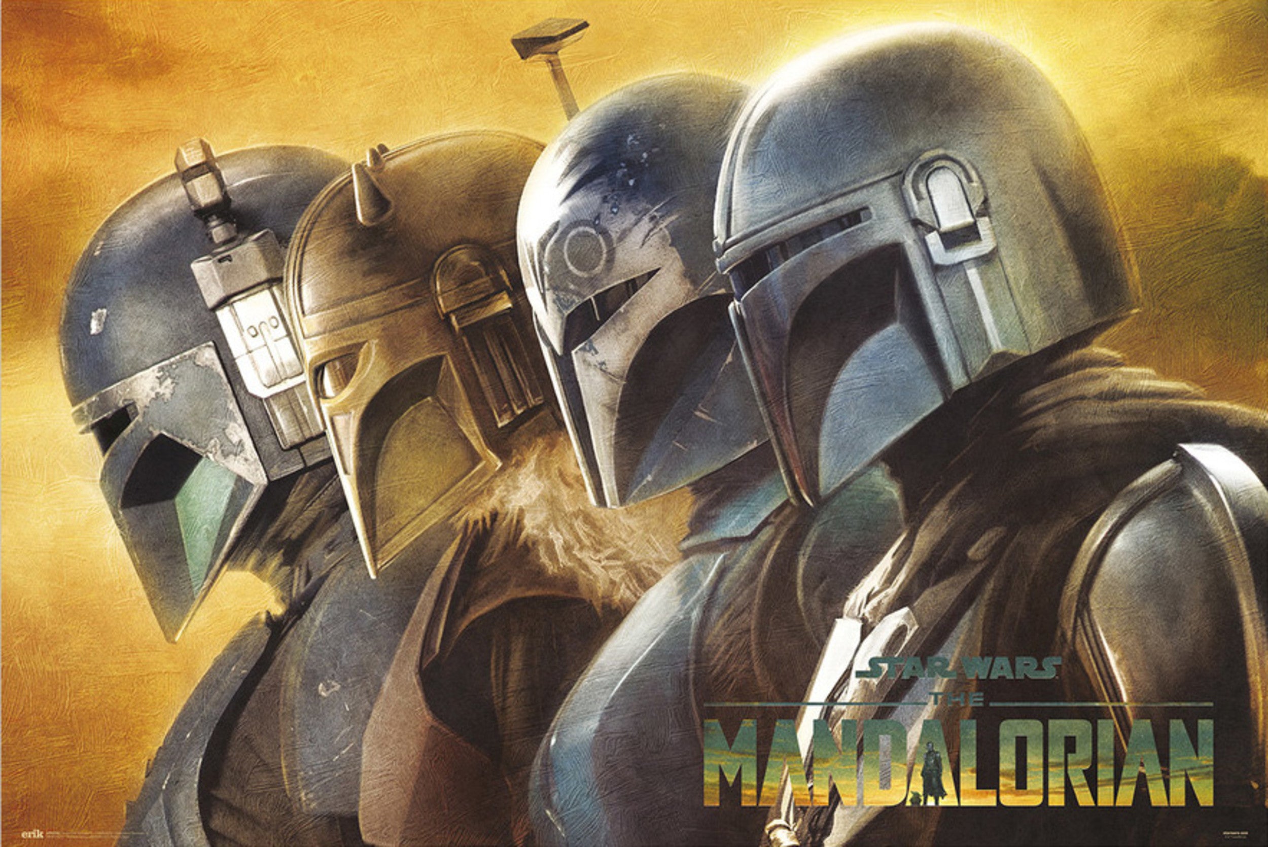 Póster Star Wars The Mandalorian Mandalorians 91,5x61cm