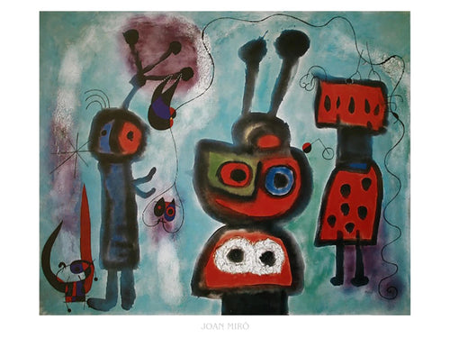 Reproducción de arte Joan Miro L oiseau au regard calme 80x60cm JM 271 PGM | Yourdecoration.es