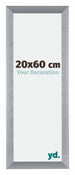Tucson Aluminio Marco de Fotos 20x60cm Plateado cepillado Parte delantera Tamano | Yourdecoration.es