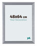 Tucson Aluminio Marco de Fotos 48x64cm Plateado Cepillado Delantera Tamano | Yourdecoration.es