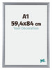 Tucson Aluminio Marco de Fotos 59 4x84cm Plateado cepillado Parte delantera Tamano | Yourdecoration.es
