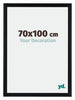 Tucson Aluminio Marco de Fotos 70x100cm Negro cepillado Parte delantera Tamano | Yourdecoration.es