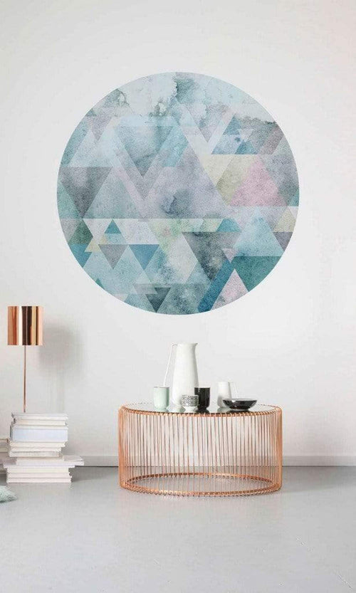 d1 011 komar blueprism Fotomural Tejido No Tejido 125x125cm Redondo Ambiente | Yourdecoration.es