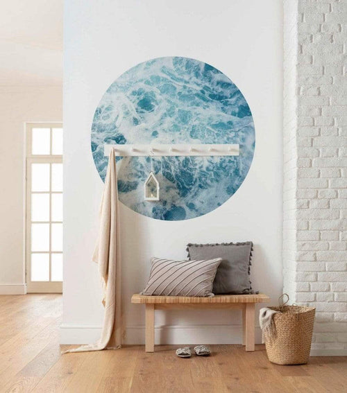 d1 040 komar ocean twist Fotomural Tejido No Tejido 125x125cm Redondo Ambiente | Yourdecoration.es