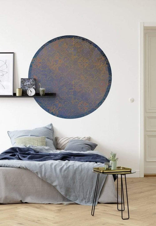 d1 045 komar ornament Fotomural Tejido No Tejido 125x125cm Redondo Ambiente | Yourdecoration.es