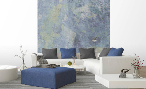 dimex blue painting abstract Fotomural Tejido No Tejido 225x250cm 3 Tiras Ambiente | Yourdecoration.es