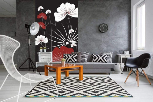 dimex flowers on black Fotomural Tejido No Tejido 150x250cm 2 Tiras Ambiente 48bcb19a 99ba 4625 95b0 6c24d15ed2b8 | Yourdecoration.es