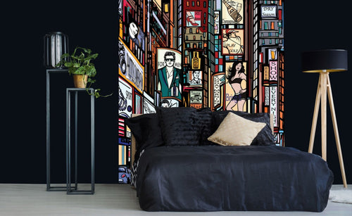 dimex times square Fotomural Tejido No Tejido 225x250cm 3 Tiras Ambiente | Yourdecoration.es