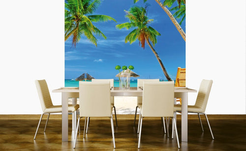 dimex tropical beach Fotomural Tejido No Tejido 225x250cm 3 Tiras Ambiente | Yourdecoration.es