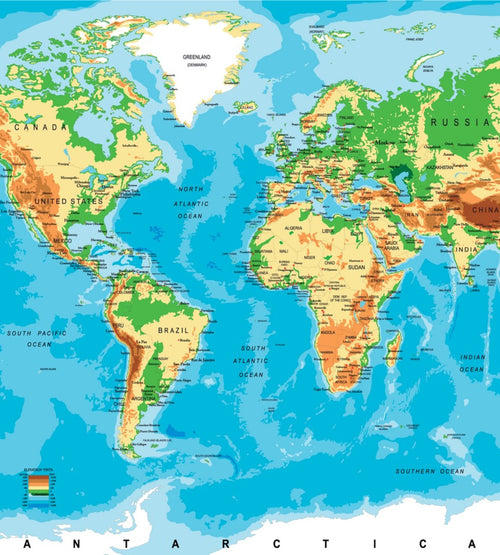 dimex world map Fotomural Tejido No Tejido 225x250cm 3 Tiras | Yourdecoration.es