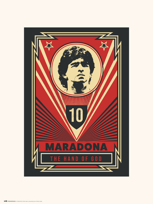 Grupo Erik Maradona The Hand Of God Reproducción de arte 30X40cm | Yourdecoration.es